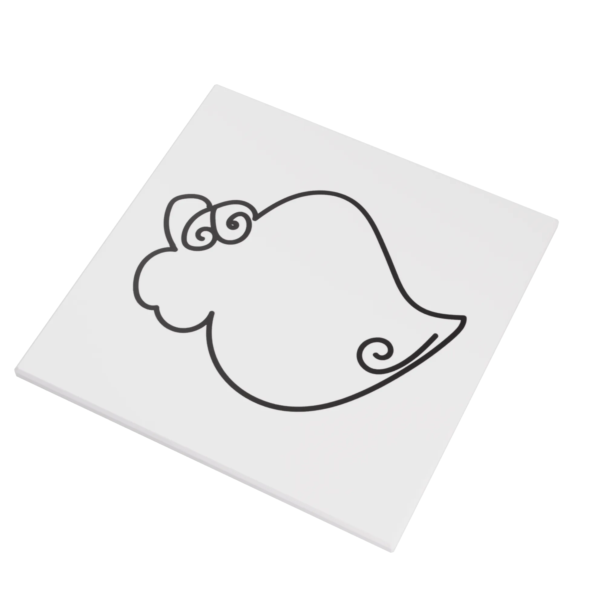 Alma, a Glazed Tile by Ceragni