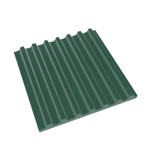 Emerald green corrugated panel — Steeldash